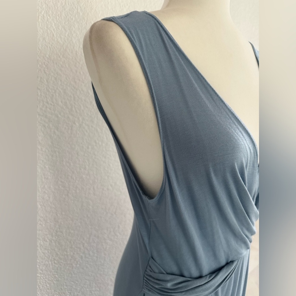 Powder Blue Midi Sleeveless Dress - Picture 6 of 6